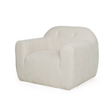Harmonara - Boucle Upholstered Club Chair With Blind Tufting