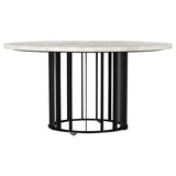 Haven - Round Genuine White Marble Top Table