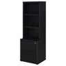 Multifunctional Bookcase With Three Open Shelves, 2 Drawers, Dual USB Charging Outlet