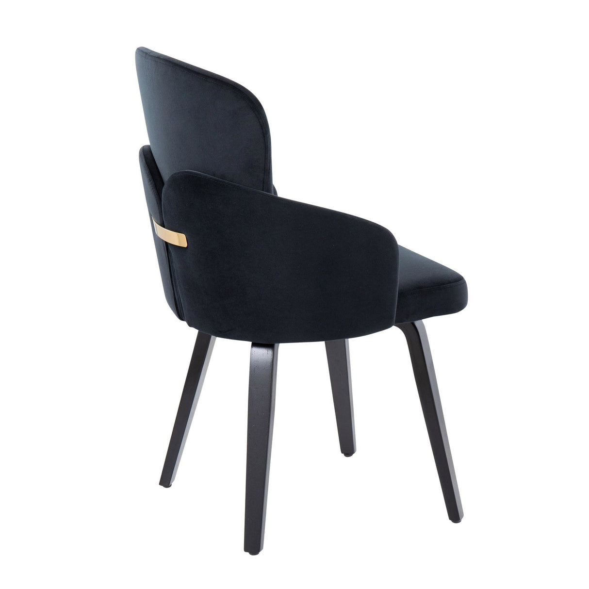 Dahlia - Contemporary Dining Chair (Set of 2) - Black Wood