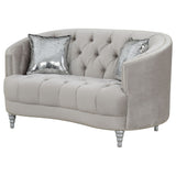 Colby - Loveseat With Tufted Design - Gray
