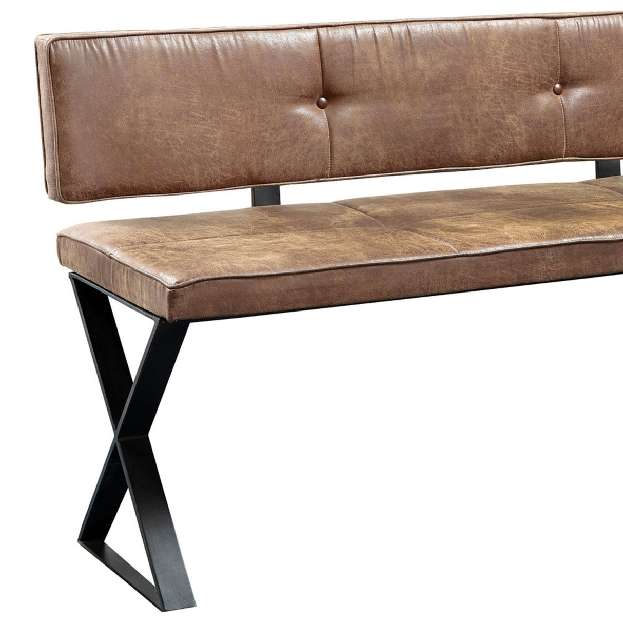 Carli - Upholstered Dining Bench - Antique Brown