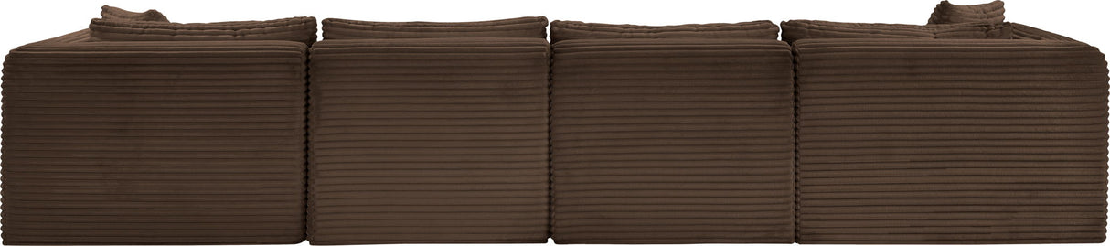 Shaggy - 6 Piece Modular Sectional With 2 Ottomans