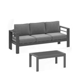 Outdoor Patio Set, All-Weather With Thick Cushions