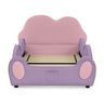 Cute Cloud Shape Bed With Guardrails Cartoon Design, Storage Pocket