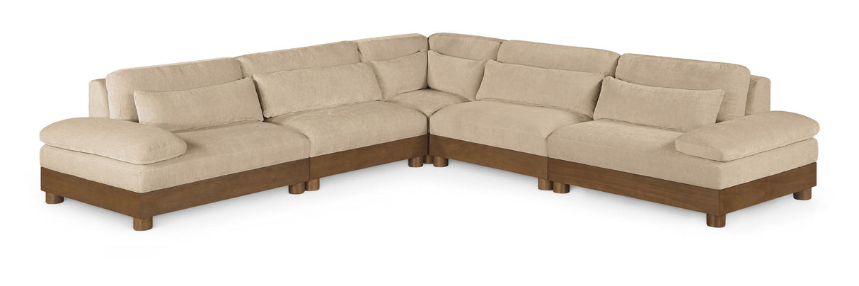 Turin - Fabric Upholstered 5 Piece Modular Sectional