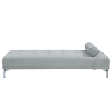 Quenti - Sofa Bed With Pillow - Gray Melange Velvet
