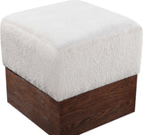 Havre - Ottoman / Stool With Brown Base