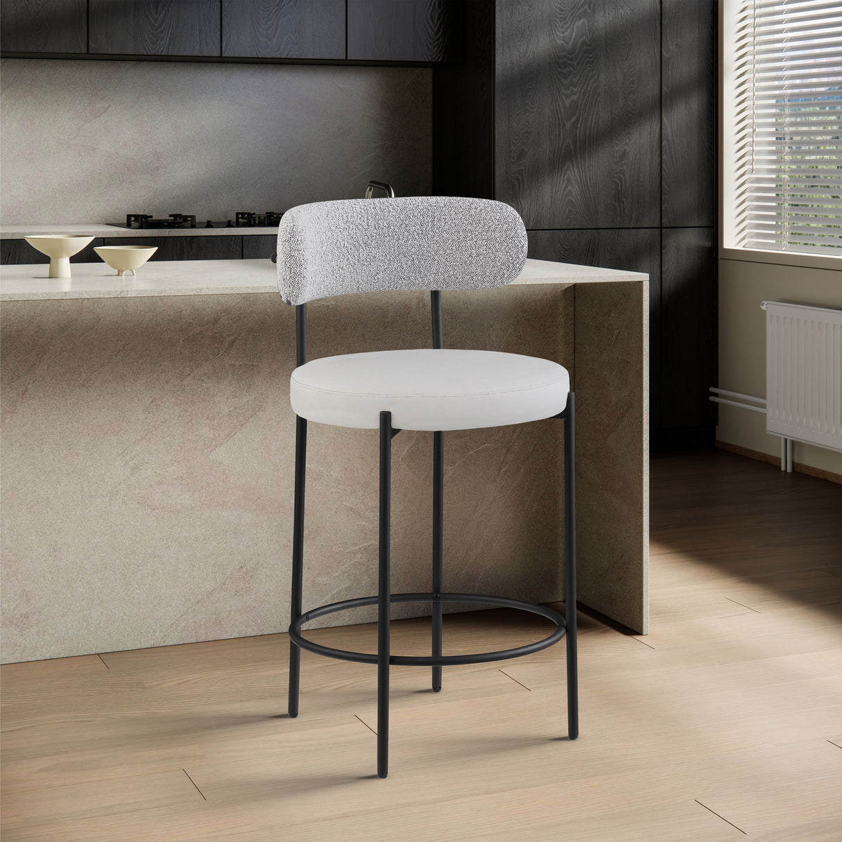 Beacon - Faux Leather Stool (Set of 2)