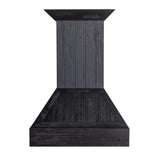 Shiplap Wooden Wall Mount Range Hood (349DD) - 30 Inch - (349DD30) -
