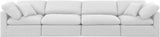 Indulge - Linen 4 Piece Modular Sofa - White