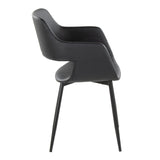 Margarite - Dining / Accent Chair - Black Metal (Set of 2)