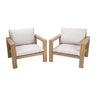 Stylish Outdoor Chair Set With Cushions For Garden (Set of 2)