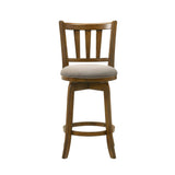 Wren - Modern Farmhouse Swivel Wood Counter Height Kitchen Bar Stool