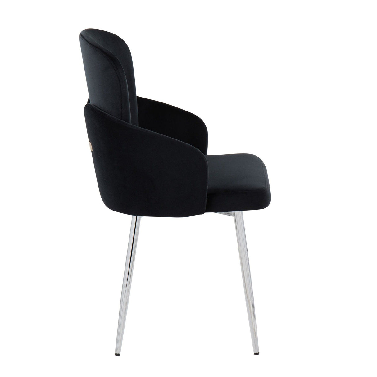 Dahlia - Contemporary Dining Chair (Set of 2) - Chrome Metal