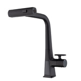 Waterfall Kitchen Faucet With Temperature Display And Pull Down Sprayer