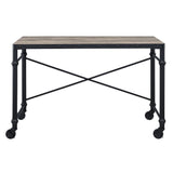 Oklarth - Writing Desk - Rustic Oak & Black