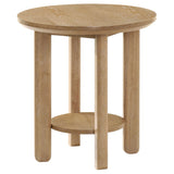 Crispin - Round Table With Lower Shelf