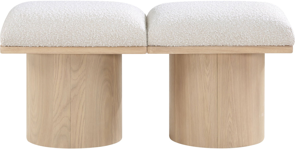 Pavilion - 2 Piece Modular Bench With Natural Base