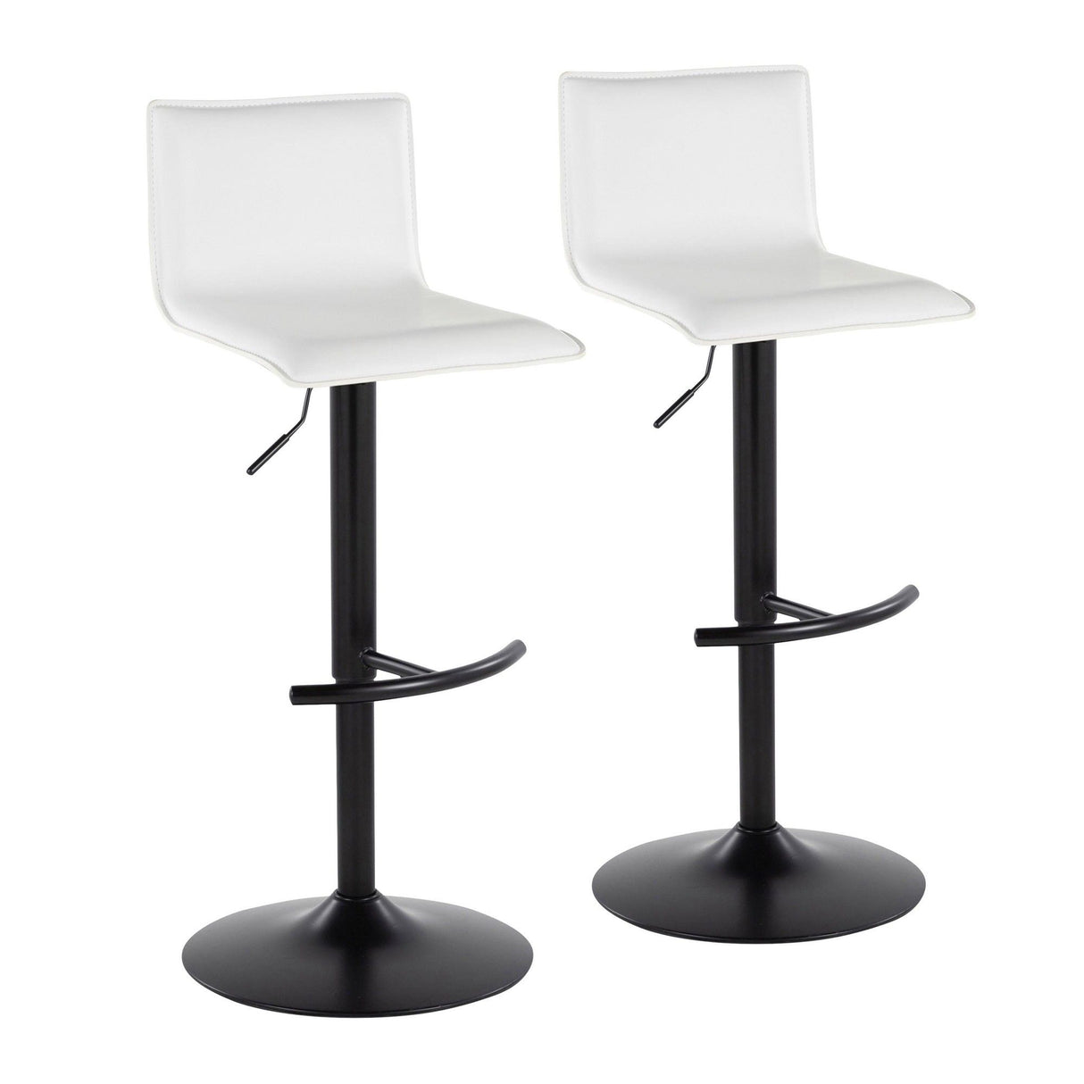 Mara - Adjustable Barstool (Set of 2) - Black Metal
