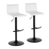 Mara - Adjustable Barstool (Set of 2) - Black Metal