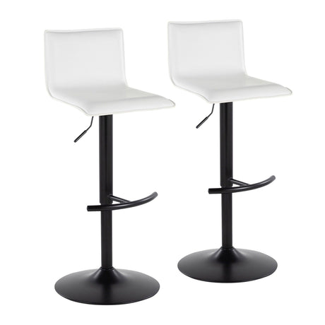 Mara - Adjustable Barstool (Set of 2) - Black Metal