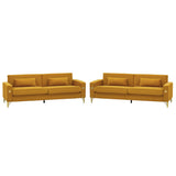 2 Pieces Sofa Sofa Set With Removable Cushions For Home Apartment