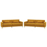 2 Pieces Sofa Sofa Set With Removable Cushions For Home Apartment