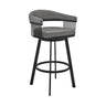 Bronson - Swivel Bar Stool - Black Finish