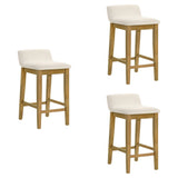 Annikah - Modern Transitional Wood Counter Height Kitchen Bar Stool