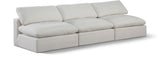 Comfy - Linen Modular Armless Sofa 3 Seats