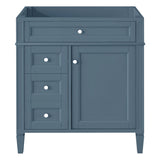 Bathroom Vanity Cabinet With 2 Drawers And Tip-Out Drawer - Indigo