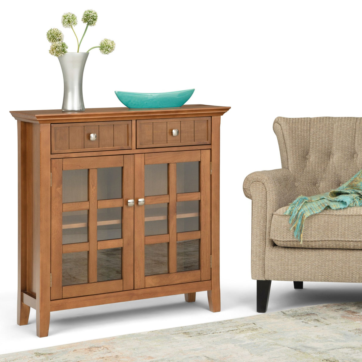 Acadian - Handcrafted Entryway Storage Cabinet