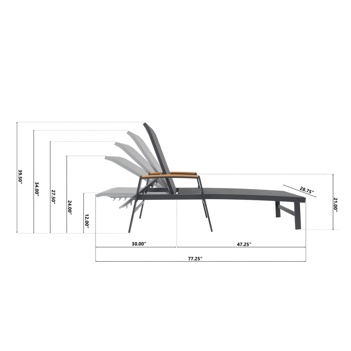 Oaxton - Chaise Lounge