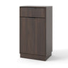 Tilt Out Trash Can Cabinet With Wave Textured Drawer & Pull Out Bin