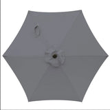 Umbrella With Crank Lift & Tilt, UV-Resistant Canopy For Patio