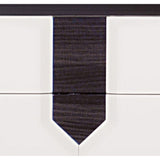 Vios - Zebra High Gloss Nightstand - White