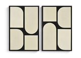 Icon - Mango Wood 2 Piece Wall Art