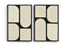 Icon - Mango Wood 2 Piece Wall Art