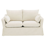 Shane - Loveseat With 2 Pillows - Beige Linen