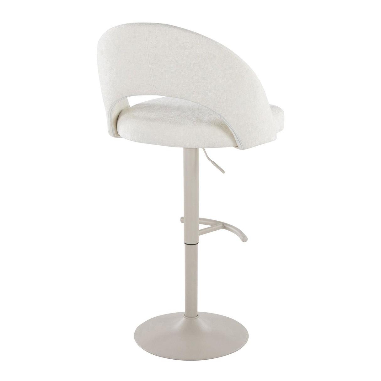 Renee - Adjustable Barstool (Set of 2) - Pearl Gray Base