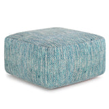Nate - Handcrafted Square Pouf