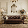 Chesterfield Sofa, 3 Seat Couch With Deep Button Tufted Back, Rolled Arms