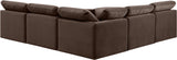 Indulge - Velvet 5 Piece Modular Corner Armless Sectional