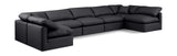 Indulge - Faux Leather 7 Piece Modular U-Shaped Sectional