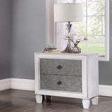 Katia - Nightstand - Rustic Gray & Weathered White