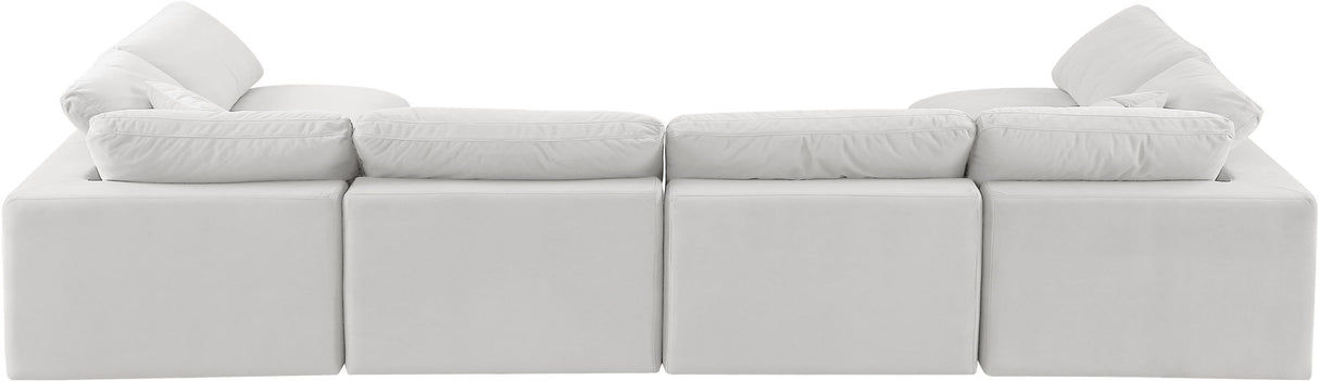 Comfy - 6 Piece Velvet Modular Armless Sectional