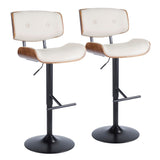 Lombardi - Adjustable Barstool (Set of 2) - Black Base