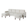 Sectional Set With Dual Chaises And Square Arms