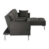 Duzzy - Sectional Sofa - Dark Gray Fabric
